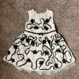 Cute black and white girls dress